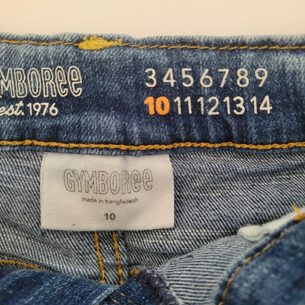 Gymboree Girls Bottoms Lot 7pc Size 10 Denim Shorts‎ Skirts Tie Dye Ribbed Top